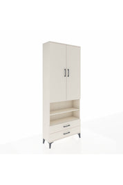 Arges Dolap 5 Raflı 2 Çekmeceli 2 Kapaklı 88x30x221 - S30M116V1A