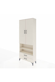 Arges Dolap 5 Raflı 2 Çekmeceli 2 Kapaklı 88x30x221 - S30M116V1A