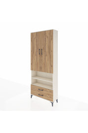 Arges Dolap 5 Raflı 2 Çekmeceli 2 Kapaklı 88x30x221 - S30M116V3A