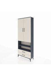 Arges Dolap 5 Raflı 2 Çekmeceli 2 Kapaklı 88x30x221 - S30M116V4A