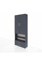Arges Dolap 5 Raflı 2 Çekmeceli 2 Kapaklı 88x30x221 - S30M116V5A