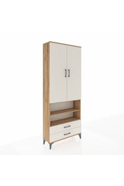 Arges Dolap 5 Raflı 2 Çekmeceli 2 Kapaklı 88x30x221 - S30M116V7A