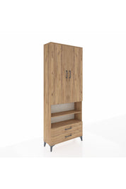 Arges Dolap 5 Raflı 2 Çekmeceli 2 Kapaklı 88x30x221 - S30M116V9A