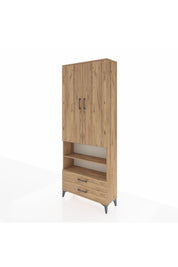 Arges Dolap 5 Raflı 2 Çekmeceli 2 Kapaklı 88x30x221 - S30M116V9A