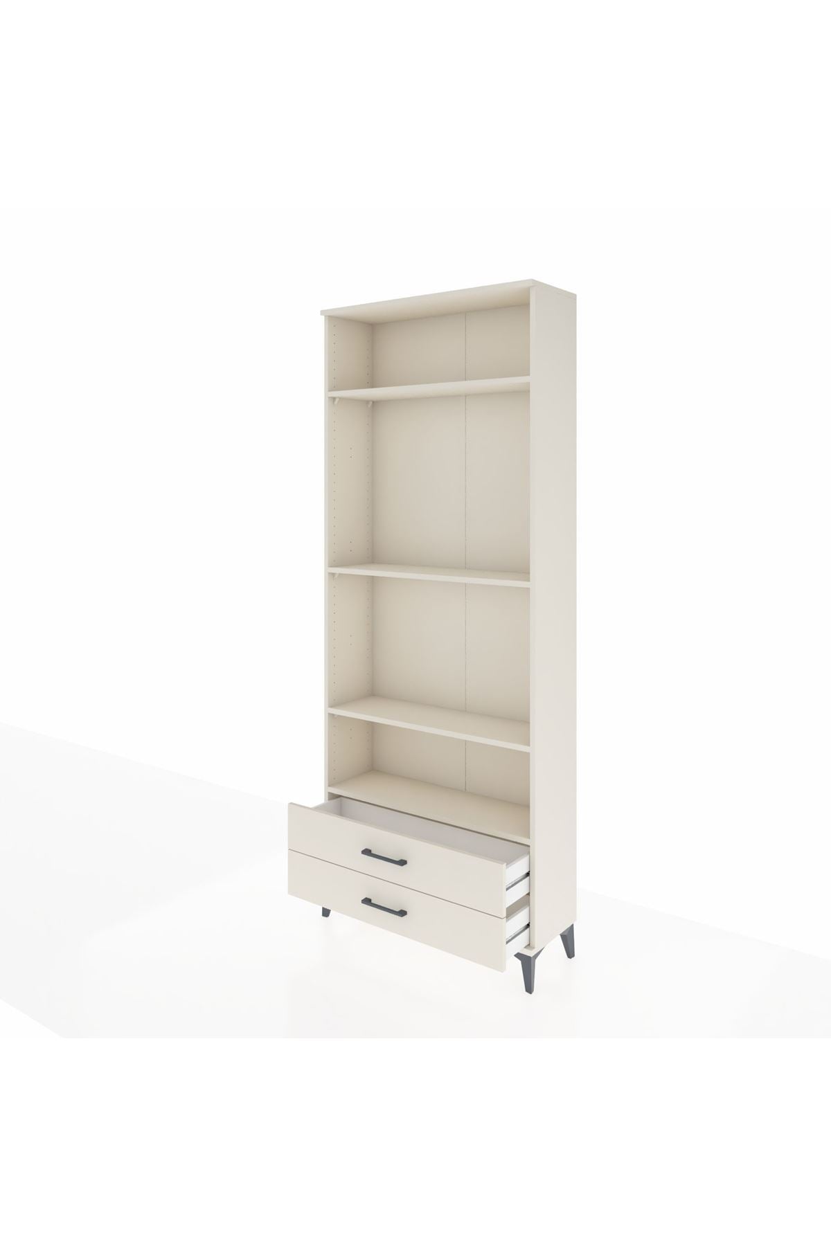 Arges Dolap 4 Raflı 2 Çekmeceli 88x30x221 - S30M117V1A