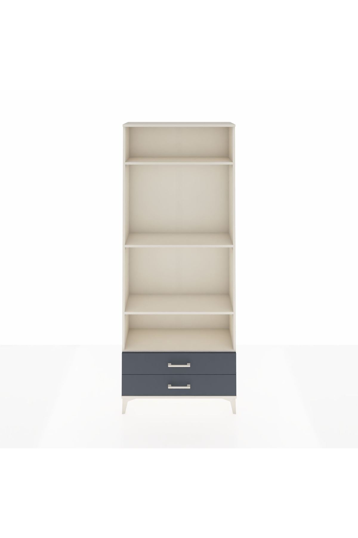 Arges Dolap 4 Raflı 2 Çekmeceli 88x30x221 - S30M117V2A