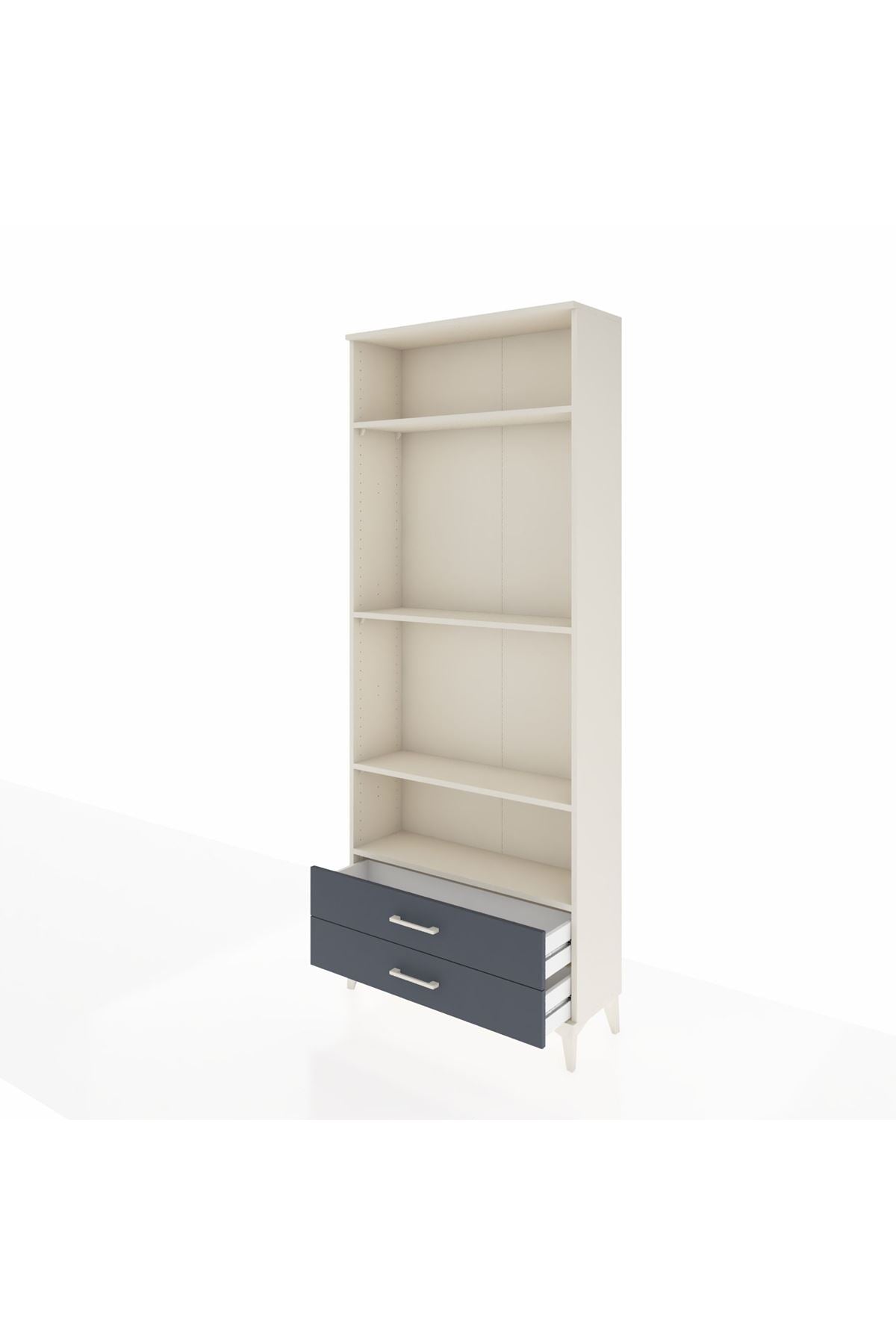 Arges Dolap 4 Raflı 2 Çekmeceli 88x30x221 - S30M117V2A