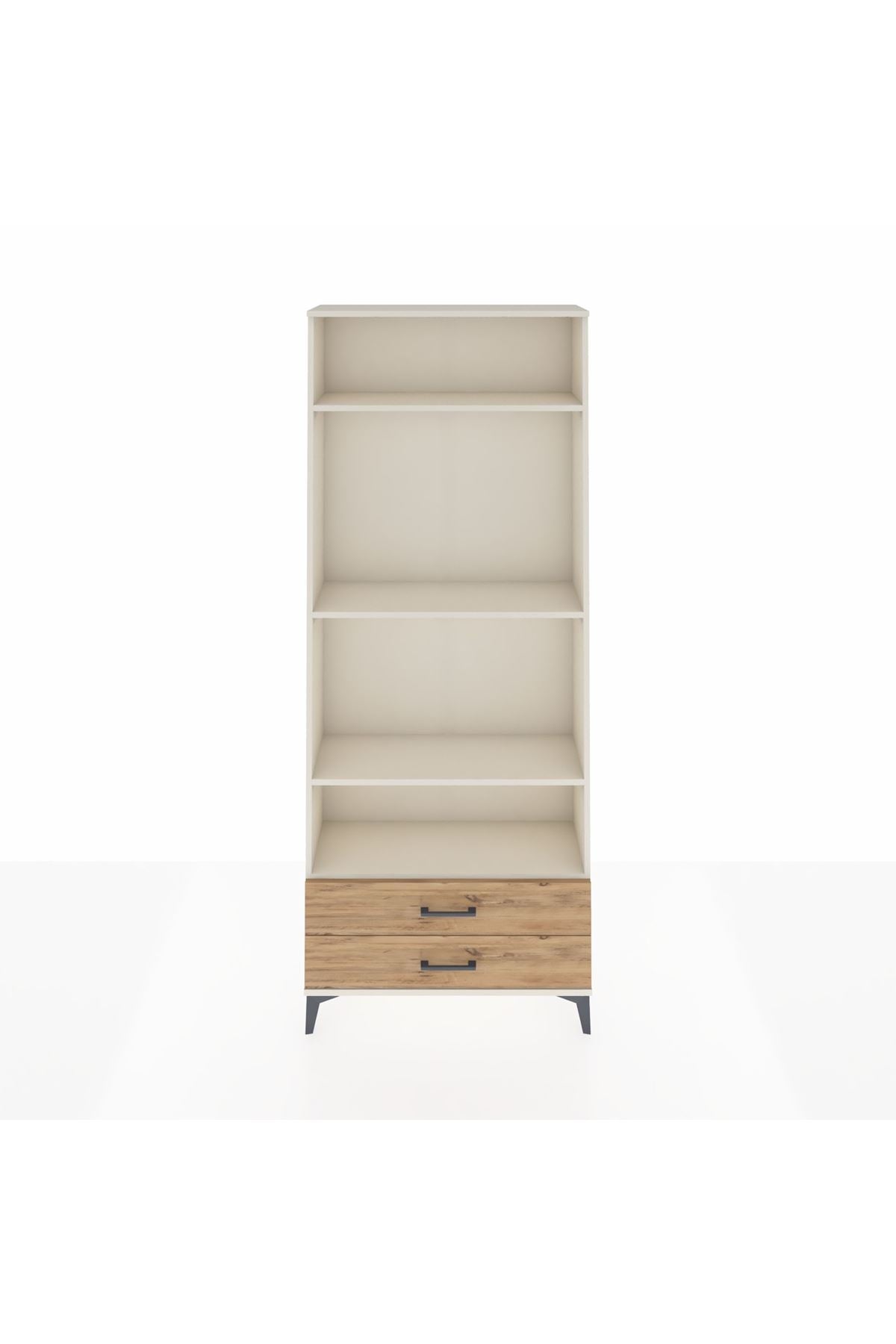 Arges Dolap 4 Raflı 2 Çekmeceli 88x30x221 - S30M117V3A