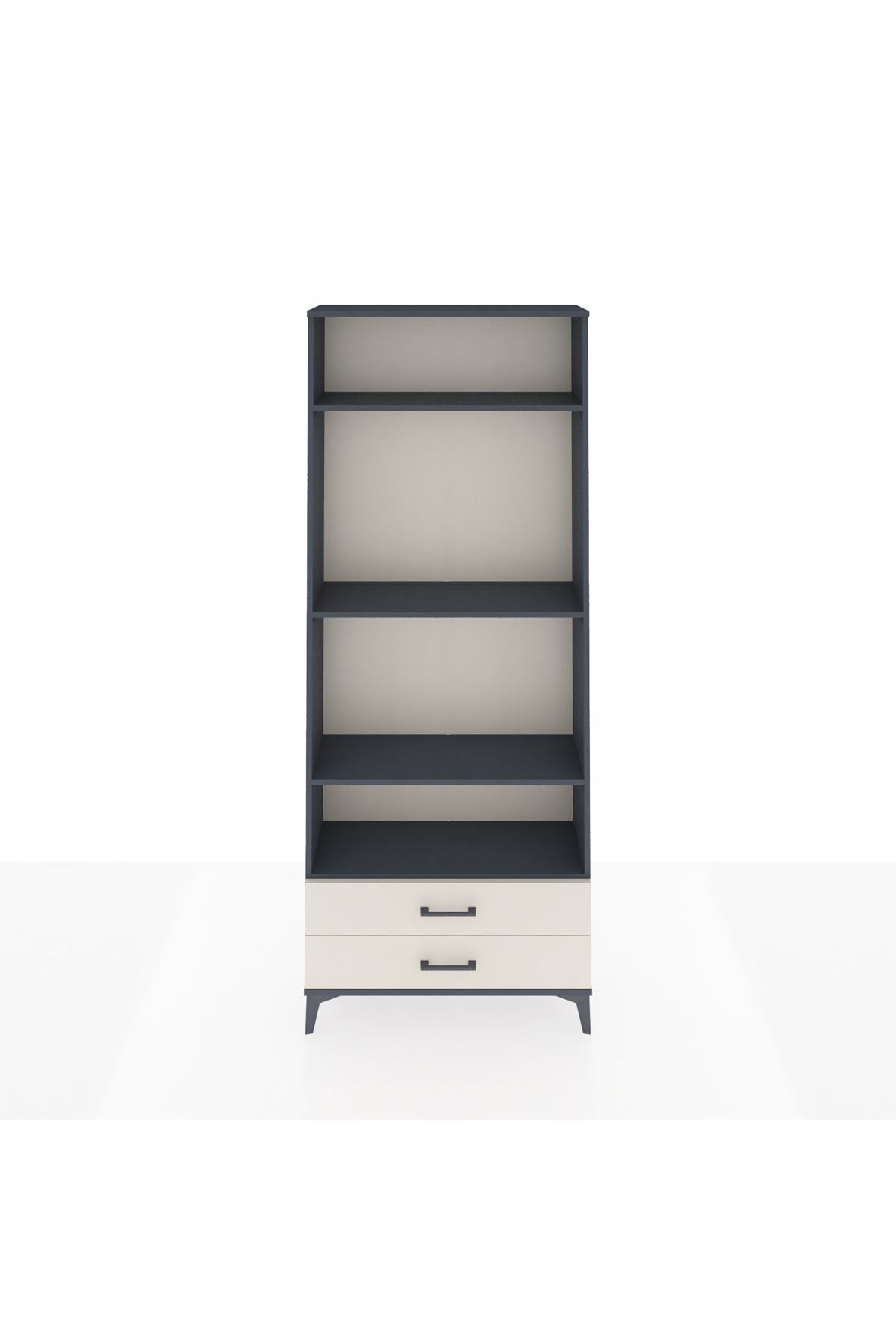 Arges Dolap 4 Raflı 2 Çekmeceli 88x30x221 - S30M117V4A