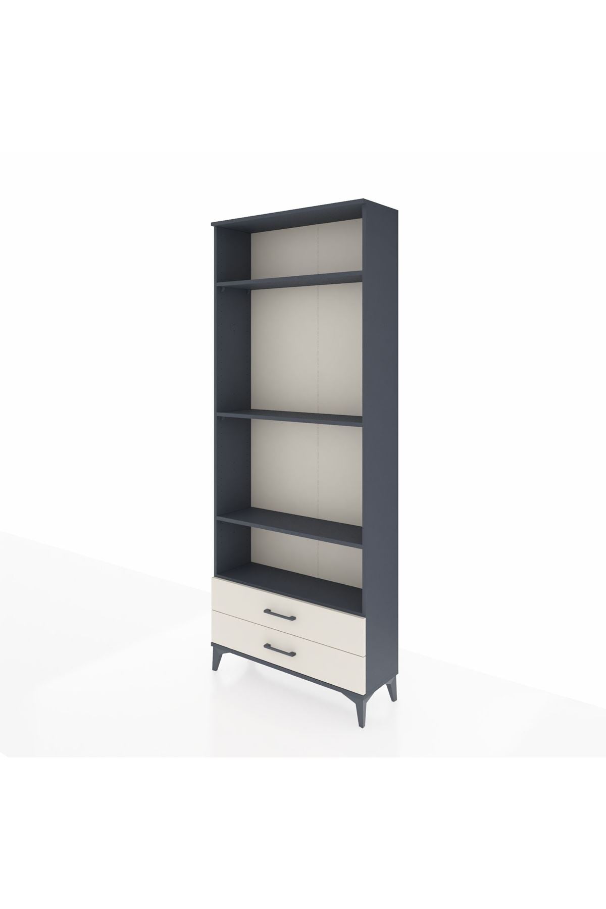 Arges Dolap 4 Raflı 2 Çekmeceli 88x30x221 - S30M117V4A