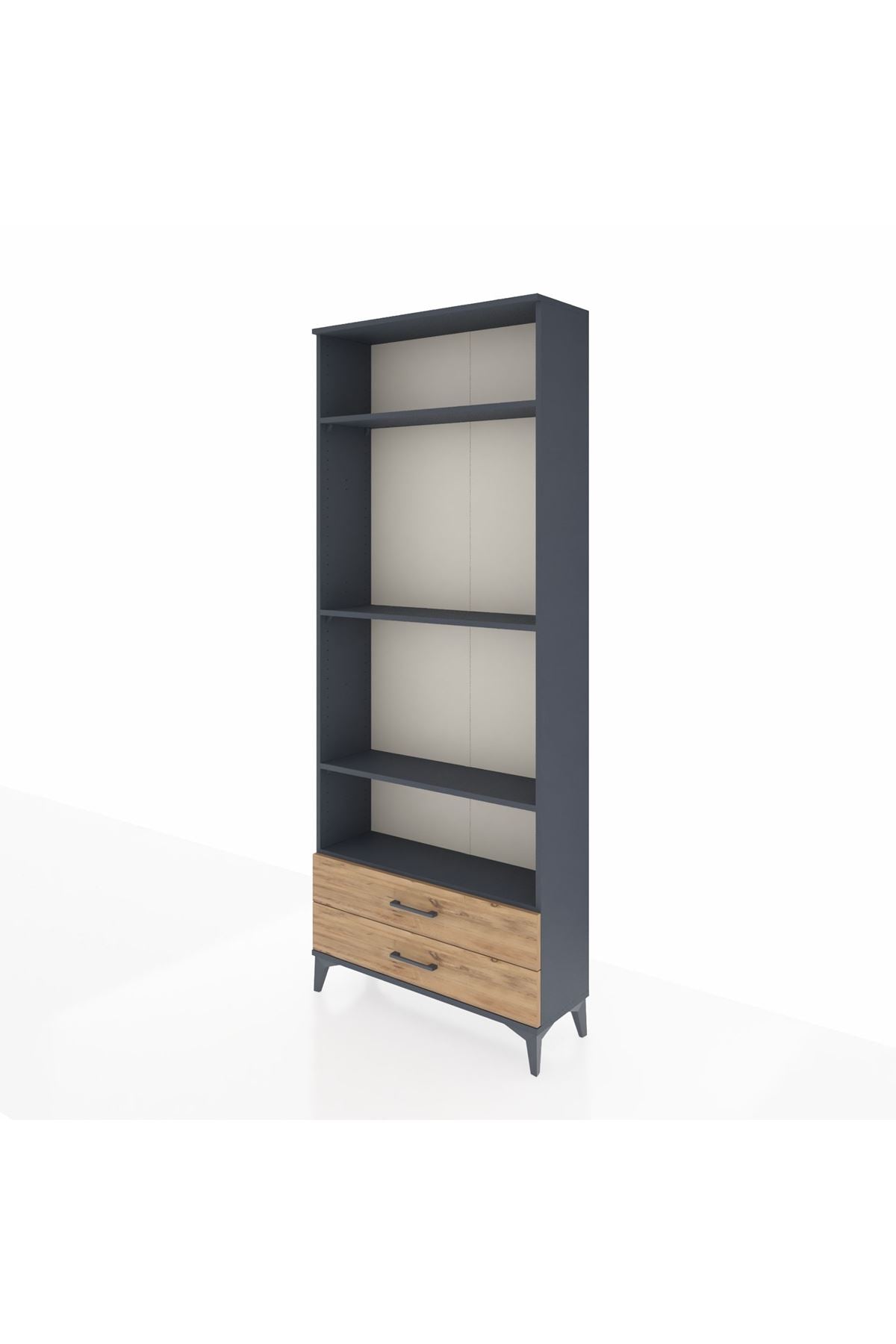 Arges Dolap 4 Raflı 2 Çekmeceli 88x30x221 - S30M117V6A