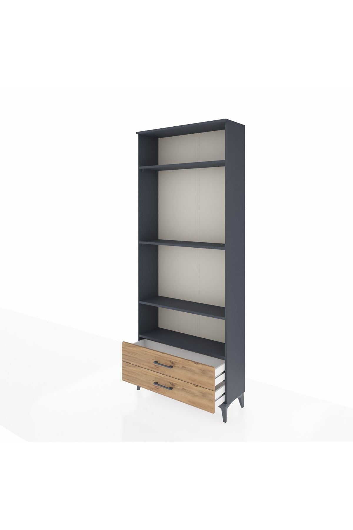 Arges Dolap 4 Raflı 2 Çekmeceli 88x30x221 - S30M117V6A