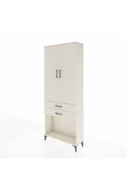 Arges Dolap 2 Raflı 2 Çekmeceli Tek Askılı 88x30x221 - S30M118V1A