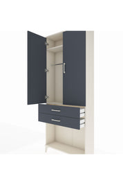 Arges Dolap 2 Raflı 2 Çekmeceli Tek Askılı 88x30x221 - S30M118V2A