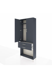 Arges Dolap 2 Raflı 2 Çekmeceli Tek Askılı 88x30x221 - S30M118V5A