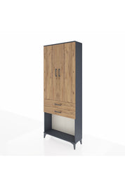 Arges Dolap 2 Raflı 2 Çekmeceli Tek Askılı 88x30x221 - S30M118V6A