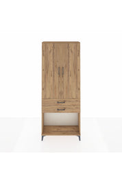Arges Dolap 2 Raflı 2 Çekmeceli Tek Askılı 88x30x221 - S30M118V9A