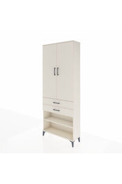 Arges Dolap 4 Raflı 2 Çekmeceli 2 Kapaklı 88x30x221 - S30M119V1A