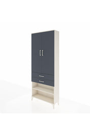 Arges Dolap 4 Raflı 2 Çekmeceli 2 Kapaklı 88x30x221 - S30M119V2A