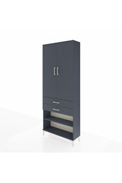 Arges Dolap 4 Raflı 2 Çekmeceli 2 Kapaklı 88x30x221 - S30M119V5A