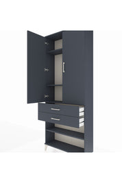 Arges Dolap 4 Raflı 2 Çekmeceli 2 Kapaklı 88x30x221 - S30M119V5A