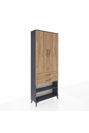 Arges Dolap 4 Raflı 2 Çekmeceli 2 Kapaklı 88x30x221 - S30M119V6A