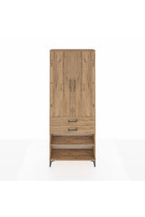 Arges Dolap 4 Raflı 2 Çekmeceli 2 Kapaklı 88x30x221