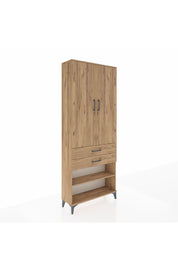 Arges Dolap 4 Raflı 2 Çekmeceli 2 Kapaklı 88x30x221 - S30M119V9A