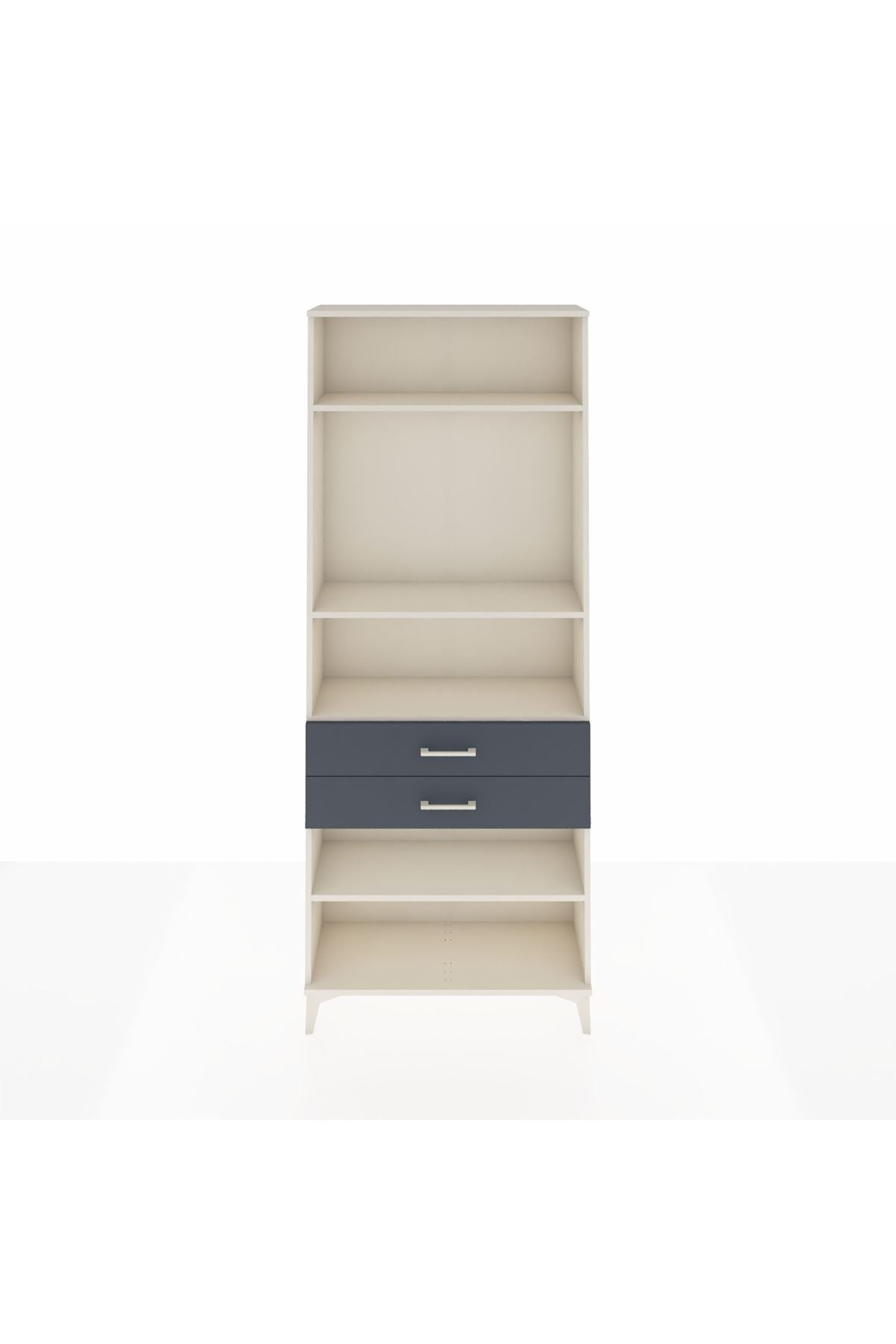 Arges Dolap 4 Raflı 2 Çekmeceli 88x30x221 - S30M120V2A