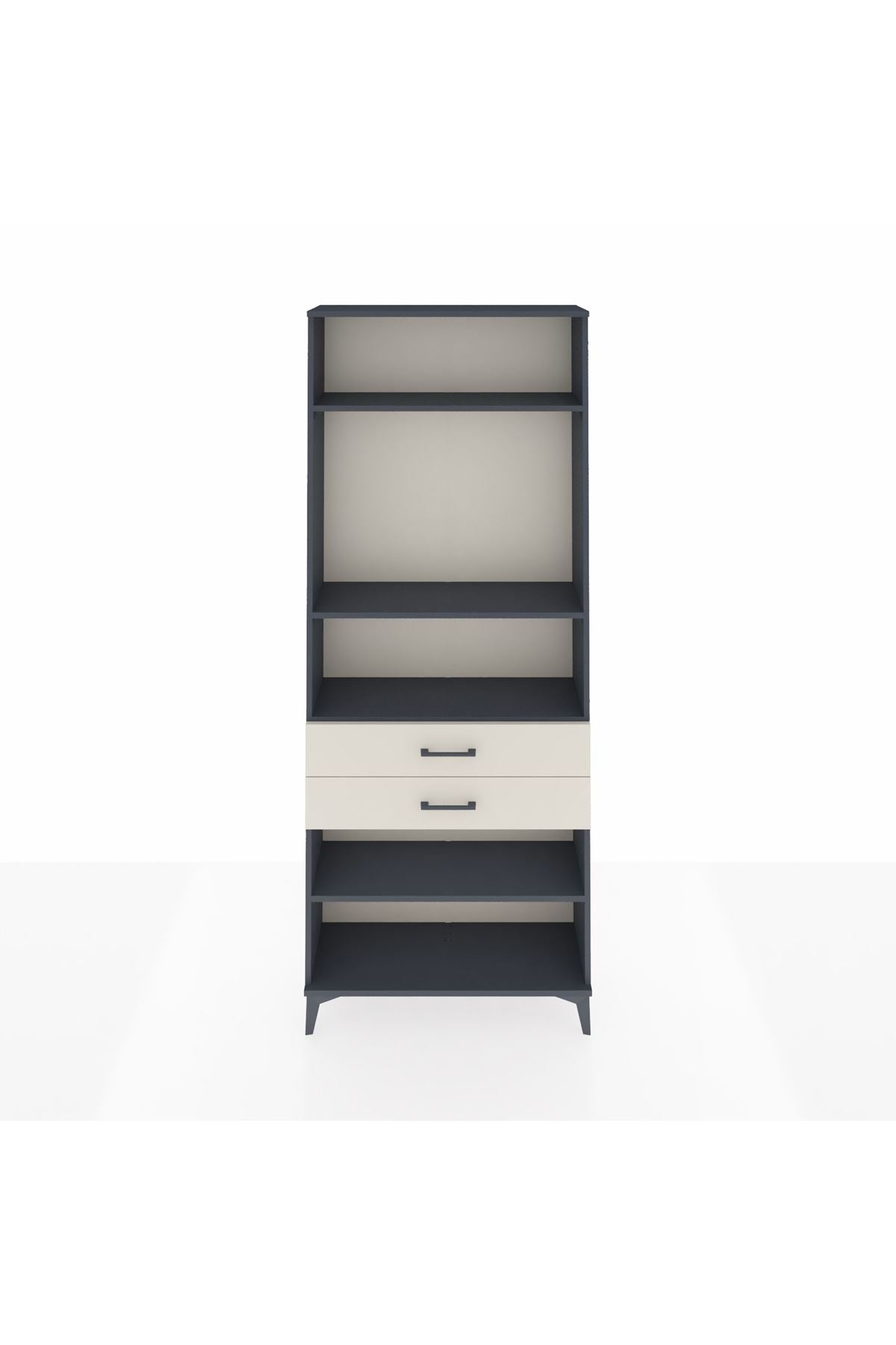 Arges Dolap 4 Raflı 2 Çekmeceli 88x30x221 - S30M120V4A