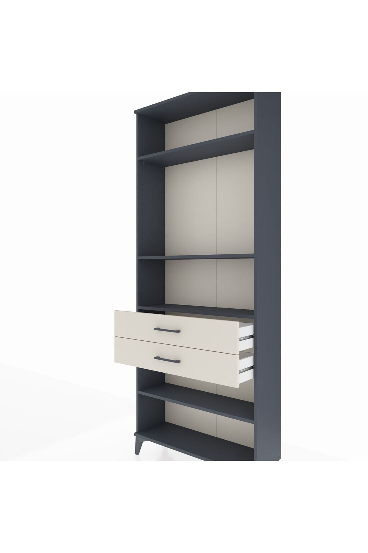 Arges Dolap 4 Raflı 2 Çekmeceli 88x30x221 - S30M120V4A
