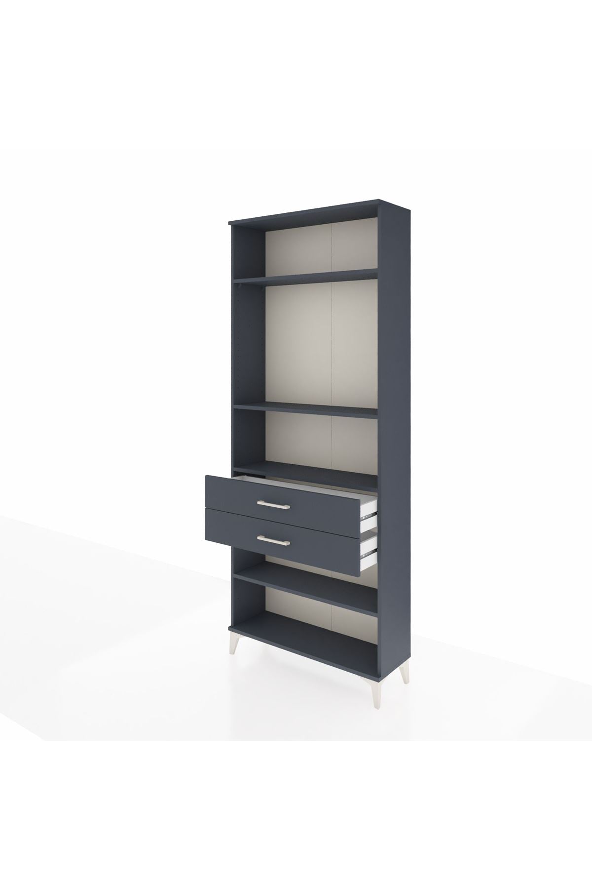 Arges Dolap 4 Raflı 2 Çekmeceli 88x30x221 - S30M120V5A