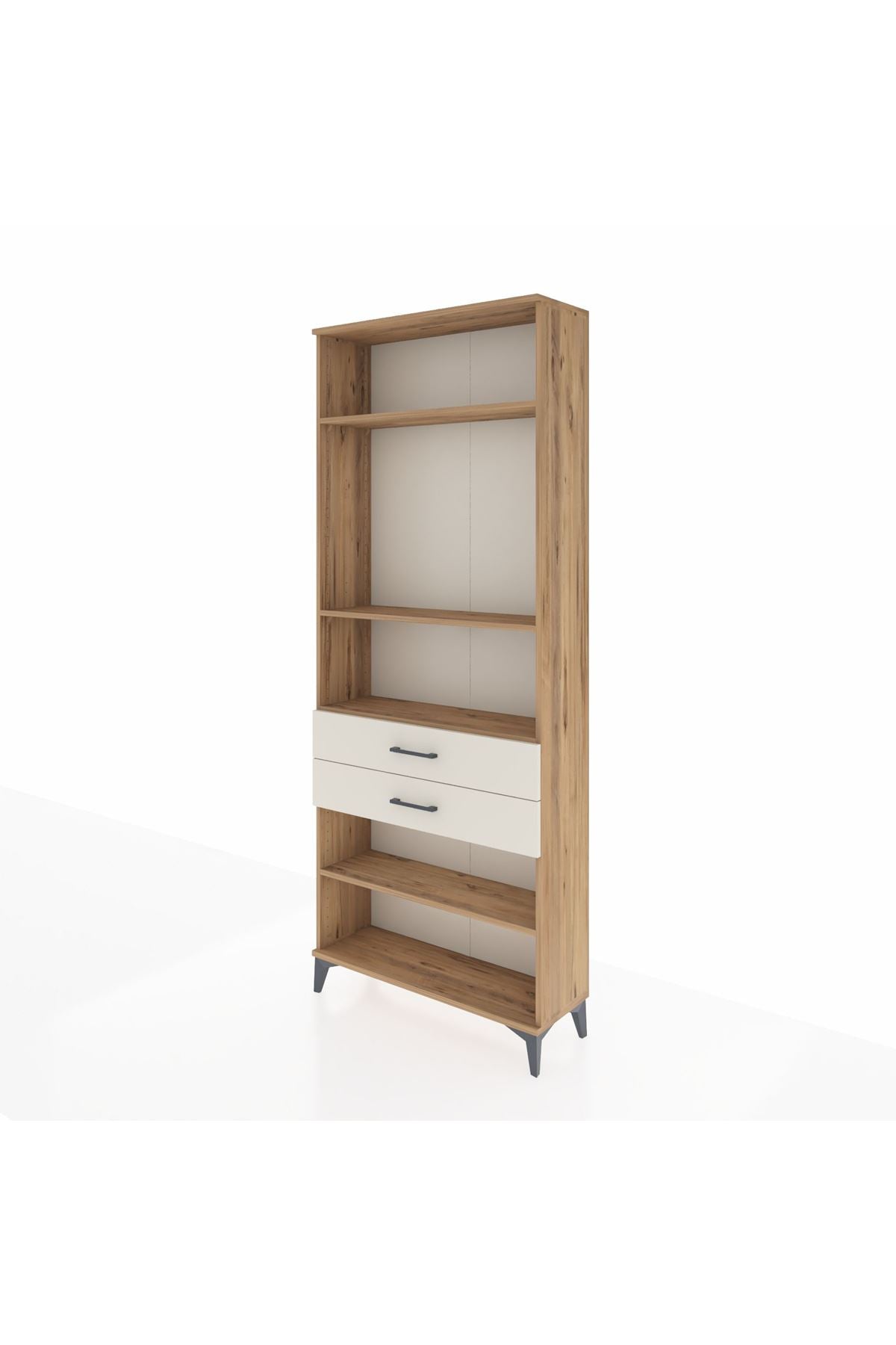 Arges Dolap 4 Raflı 2 Çekmeceli 88x30x221 - S30M120V7A