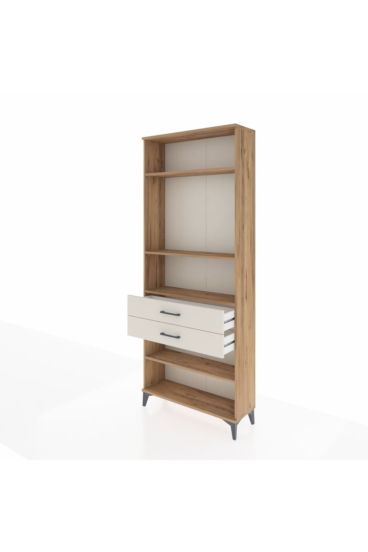 Arges Dolap 4 Raflı 2 Çekmeceli 88x30x221 - S30M120V7A