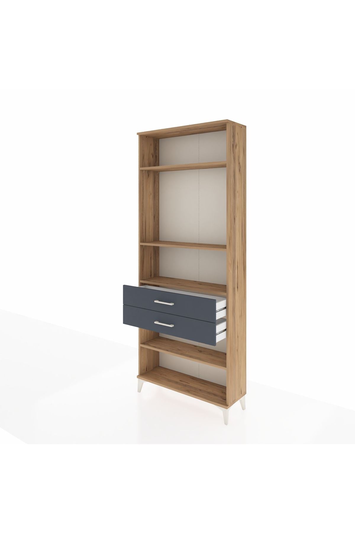Arges Dolap 4 Raflı 2 Çekmeceli 88x30x221 - S30M120V8A