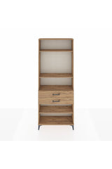 Arges Dolap 4 Raflı 2 Çekmeceli 88x30x221