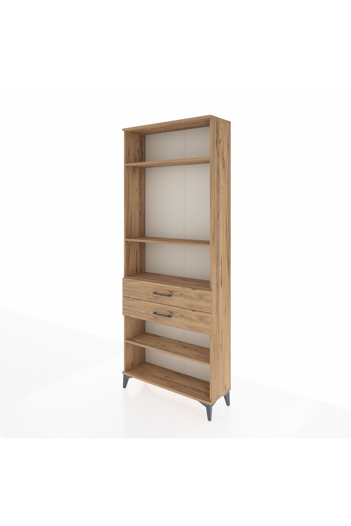 Arges Dolap 4 Raflı 2 Çekmeceli 88x30x221 - S30M120V9A
