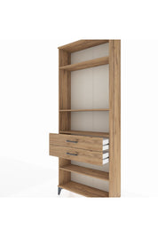 Arges Dolap 4 Raflı 2 Çekmeceli 88x30x221 - S30M120V9A