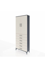 Arges Dolap 3 Raflı 6 Çekmeceli 2 Kapaklı 88x30x221 - S30M121V4A