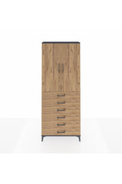 Arges Dolap 3 Raflı 6 Çekmeceli 2 Kapaklı 88x30x221 - S30M121V6A