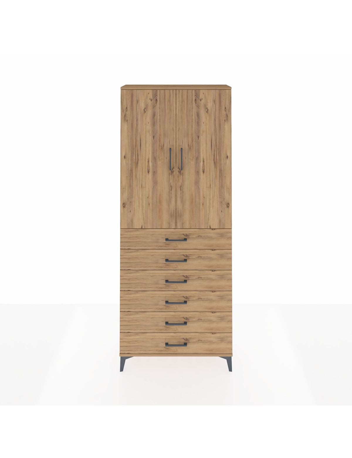 Arges Dolap 3 Raflı 6 Çekmeceli 2 Kapaklı 88x30x221 - S30M121V9A