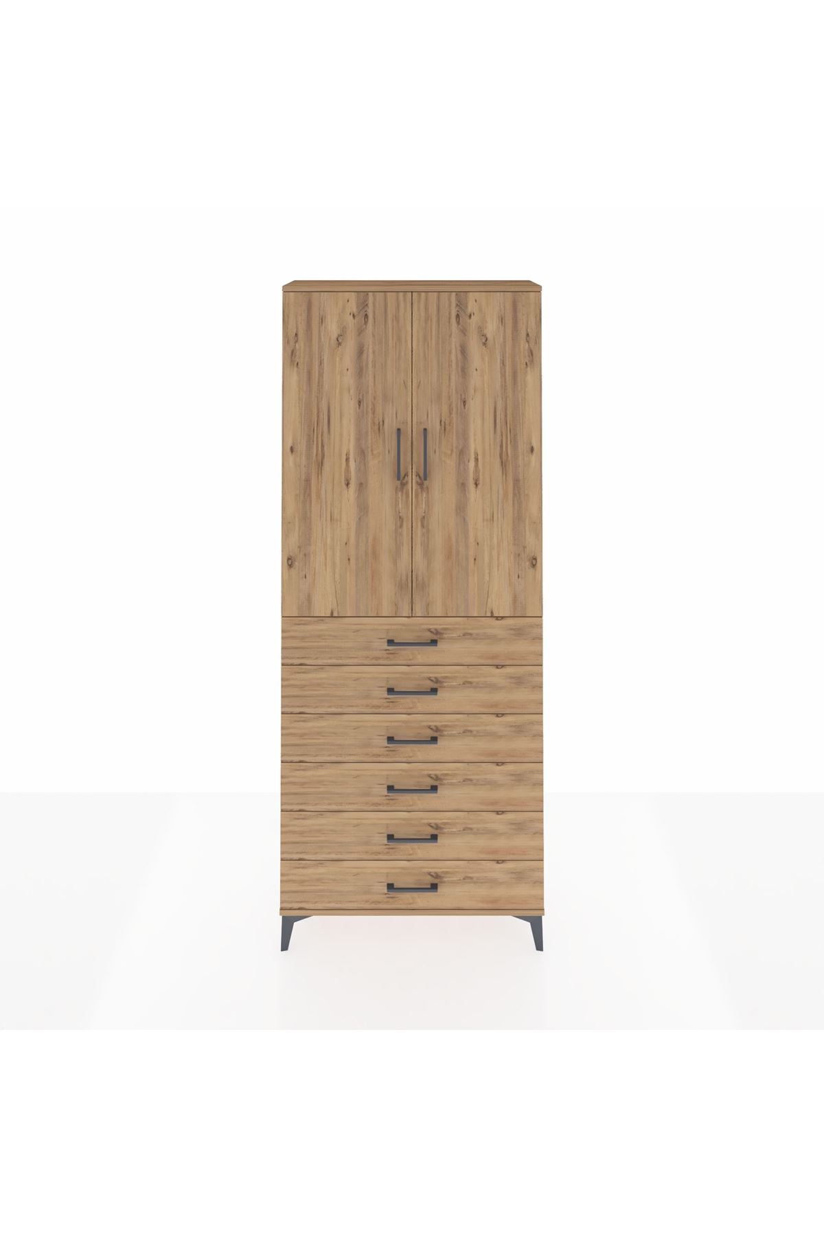 Arges Dolap 3 Raflı 6 Çekmeceli 2 Kapaklı 88x30x221 - S30M121V9A