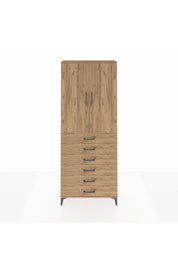 Arges Dolap 3 Raflı 6 Çekmeceli 2 Kapaklı 88x30x221 - S30M121V9A