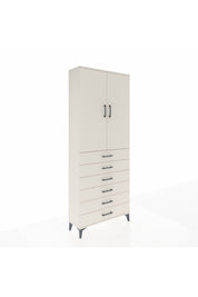 Arges Dolap 2 Raflı 6 Çekmeceli 2 Kapaklı 88x30x221 - S30M122V1A