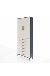 Arges Dolap 2 Raflı 6 Çekmeceli 2 Kapaklı 88x30x221 - S30M122V4A
