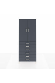 Arges Dolap 2 Raflı 6 Çekmeceli 2 Kapaklı 88x30x221 - S30M122V5A