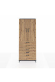 Arges Dolap 2 Raflı 6 Çekmeceli 2 Kapaklı 88x30x221 - S30M122V6A