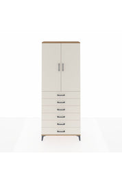 Arges Dolap 2 Raflı 6 Çekmeceli 2 Kapaklı 88x30x221 - S30M122V7A