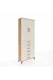 Arges Dolap 2 Raflı 6 Çekmeceli 2 Kapaklı 88x30x221 - S30M122V7A