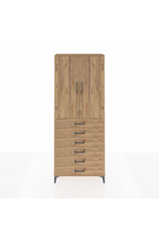 Arges Dolap 2 Raflı 6 Çekmeceli 2 Kapaklı 88x30x221 - S30M122V9A